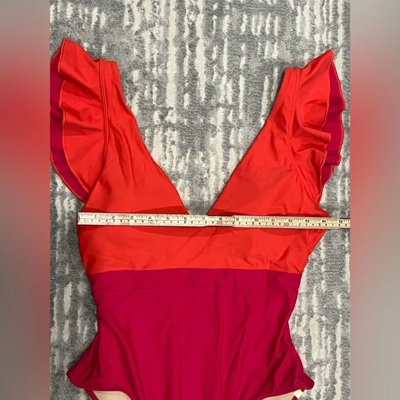 Summersalt The Ruffle Backflip in Summer Berry & Spritz, size 8, EUC - Picture 7 of 9